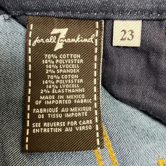 7 For All Mankind ‘the high waist cropped skinny’ Jean - Picture 8 of 11